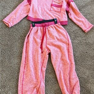 Free People Coral Lounge Set